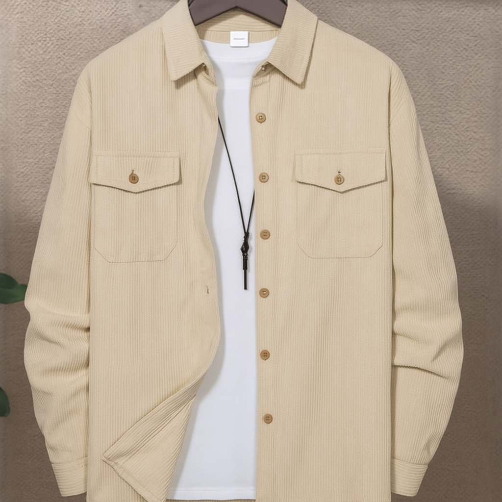 Lightweight Corduroy Jacket for Big Guys – Spring/Summer Style!