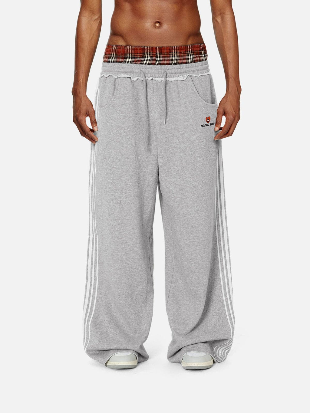 Retro Double Waist Sweatpants – Unisex Style