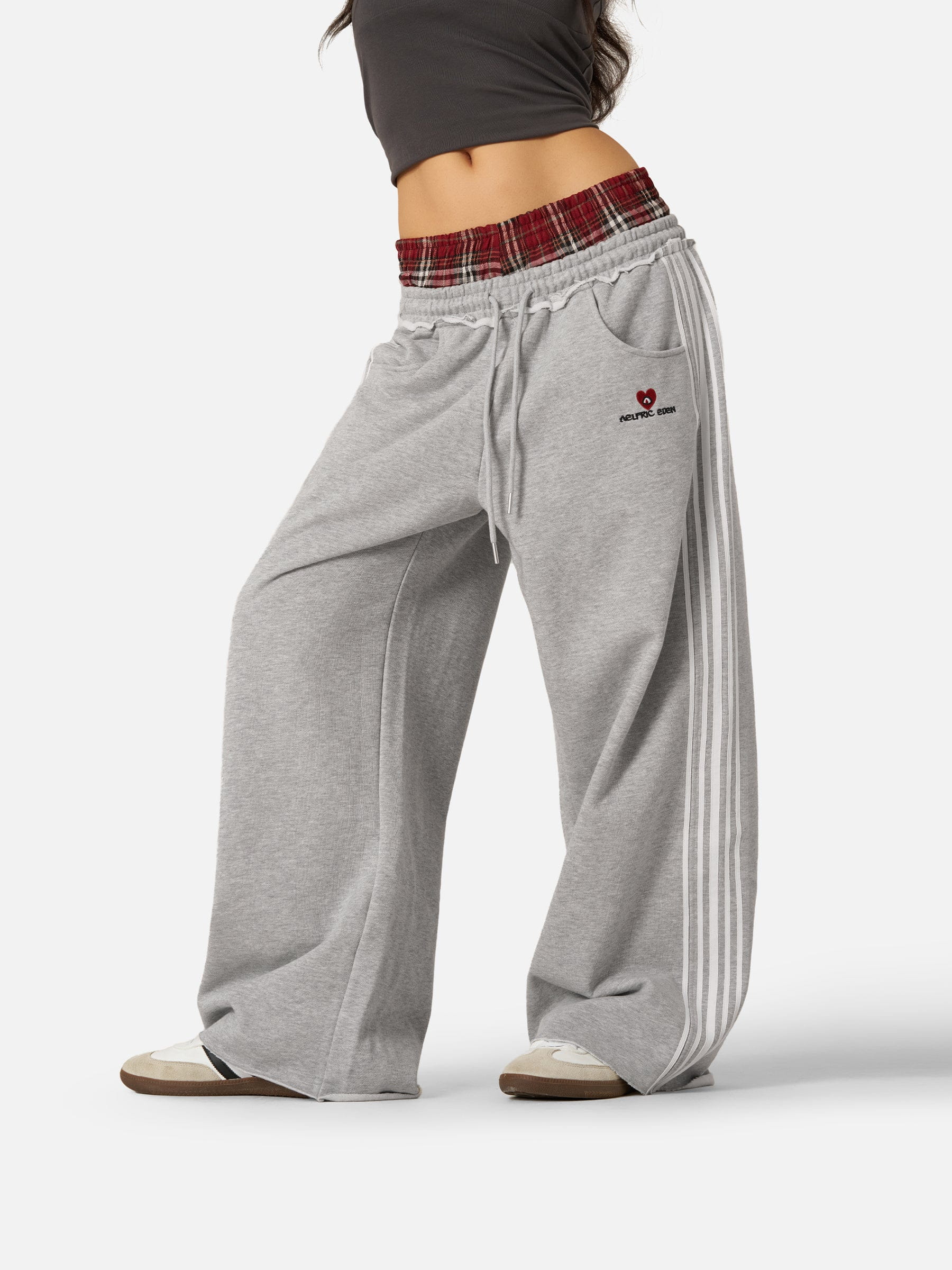 Retro Double Waist Sweatpants – Unisex Style